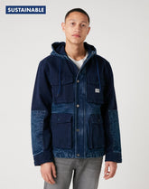Kurtka Męska Wrangler Field Jacket Indigo W4E3V2452 112129125